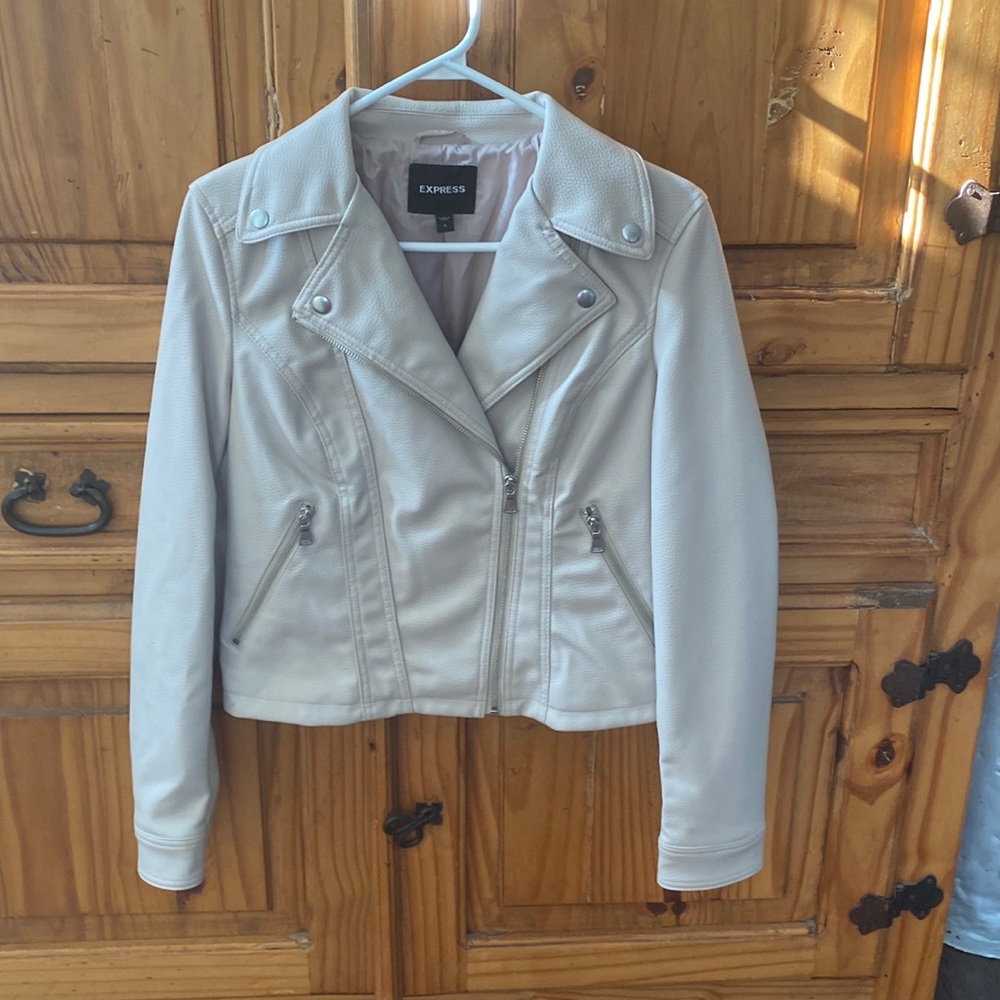 Faux leather jacket